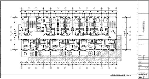 杭州精品酒店室內(nèi)裝飾工程深化設(shè)計(jì)二層開關(guān)插座點(diǎn)位圖圖