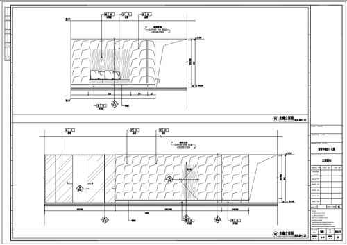 某寫字樓室內(nèi)深化設(shè)計裝飾施工圖走廊立面圖90（二）