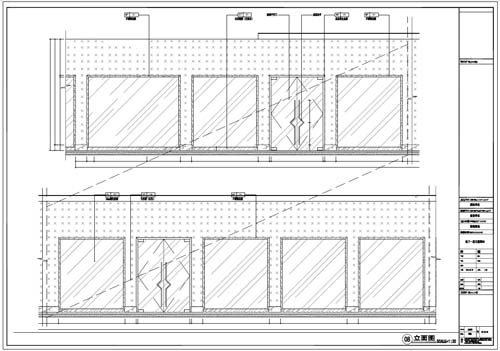 商場深化設(shè)計(jì)施工圖負(fù)一層立面圖08