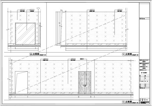 商場深化設(shè)計(jì)施工圖負(fù)一層立面圖10-11