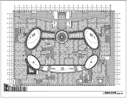 商場深化設(shè)計(jì)施工圖一層綜合節(jié)點(diǎn)圖