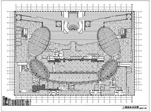 商場深化設(shè)計(jì)施工圖二層綜合點(diǎn)位圖