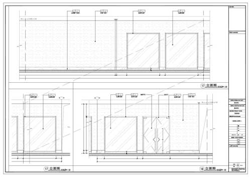 商場深化設(shè)計(jì)施工圖一層立面圖17-18