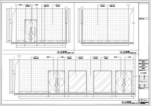 商場深化設(shè)計(jì)施工圖負(fù)一層立面圖40-43