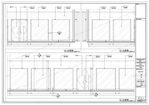 商場深化設(shè)計(jì)施工圖一層立面圖05-06