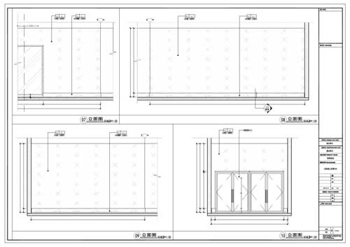 商場深化設(shè)計(jì)施工圖一層立面圖07-10