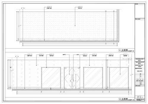 商場深化設(shè)計(jì)施工圖一層立面圖11-12