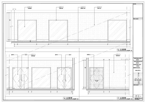 商場深化設(shè)計(jì)施工圖一層立面圖16-17