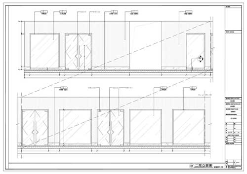 商場深化設計施工圖二層立面圖01