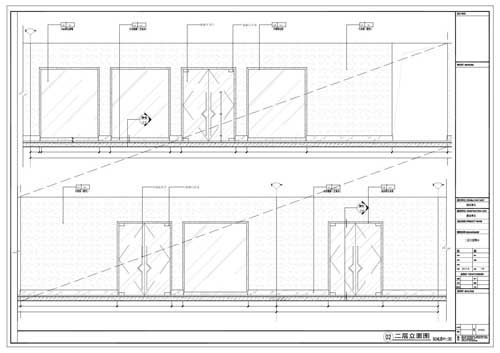 商場深化設計施工圖二層立面圖02