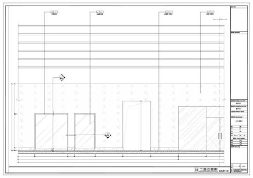 商場深化設計施工圖二層立面圖03