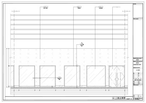 商場深化設計施工圖二層立面圖03