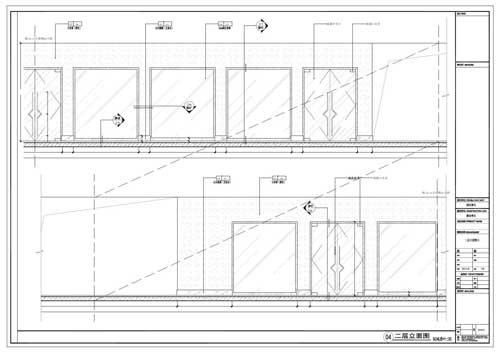 商場深化設計施工圖二層立面圖04