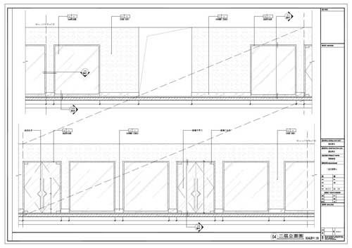 商場深化設計施工圖二層立面圖04