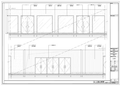 商場深化設計施工圖二層立面圖04