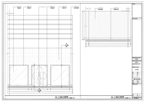 商場深化設計施工圖二層立面圖05-06
