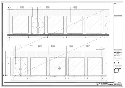 商場深化設計施工圖二層立面圖06