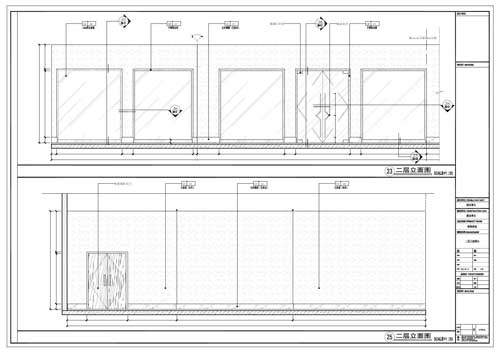 商場深化設計施工圖二層立面圖23/25