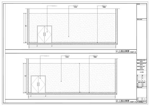 商場深化設計施工圖二層立面圖31-32