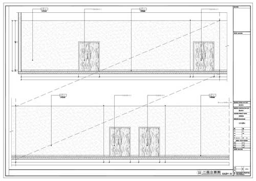 商場深化設計施工圖二層立面圖33