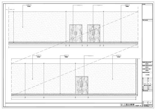 商場深化設計施工圖二層立面圖33