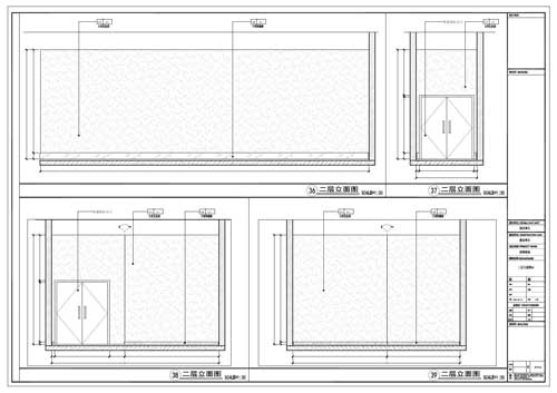 商場深化設計施工圖二層立面圖36-39