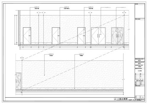 商場深化設計施工圖二層立面圖41