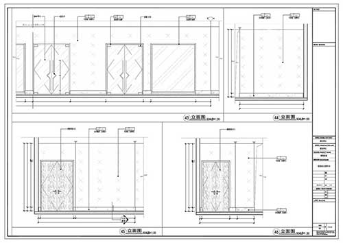 商場深化設(shè)計(jì)施工圖一層立面圖43-46