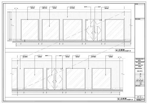 商場深化設(shè)計(jì)施工圖一層立面圖58