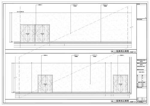 商場深化設(shè)計(jì)施工圖一層立面圖66