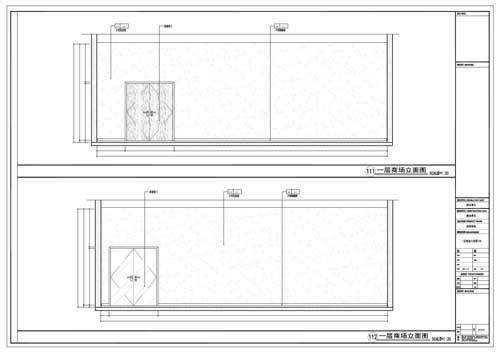 商場深化設(shè)計(jì)施工圖一層立面圖111-112