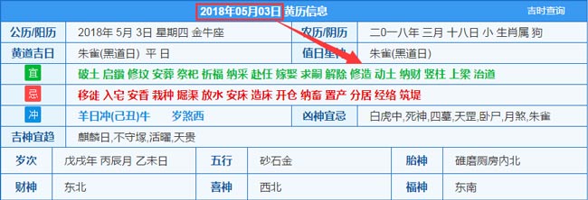 2018年05月03日裝修吉日截圖