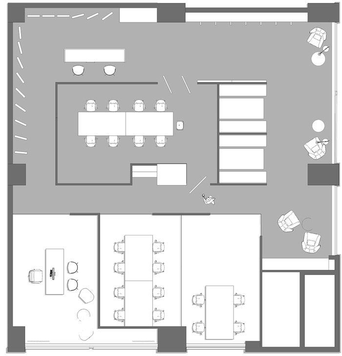 家居公司辦公室平面圖